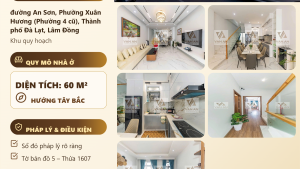 Bán Nhà Phố LK A3-7 An Sơn Đà Lạt – 60m², 3PN, Sân Thượng BBQ, Giá 8,5 Tỷ