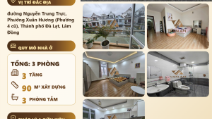 Bán Nhà Mặt Tiền KQH Thái Lâm Đà Lạt – 92m², 90m² Thổ Cư, Khuôn 5m x 18m, Giá 8 Tỷ
