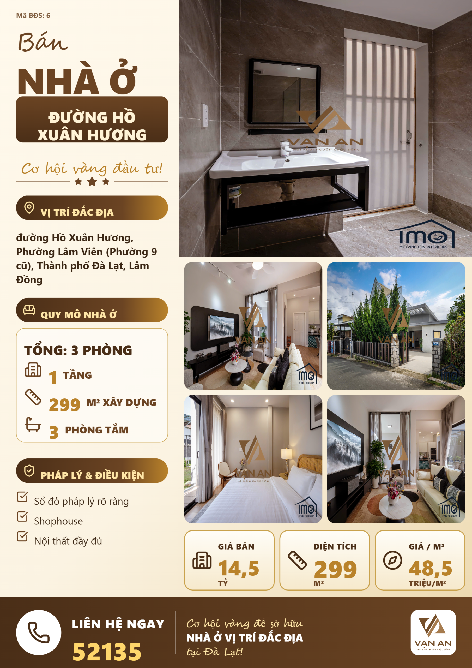 Bán Villa Sân Vườn Hẻm Ô Tô Hồ Xuân Hương Đà Lạt – 299m² Thổ Cư, Sổ Riêng, Giá 14,5 Tỷ Bán Villa Sân Vườn Hẻm Ô Tô Hồ Xuân Hương Đà Lạt – 299m² Thổ Cư, Sổ Riêng, Giá 14,5 Tỷ
